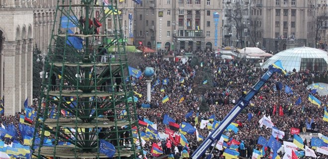Киевская власть решила не устанавливать больше елку на Майдане - Фото