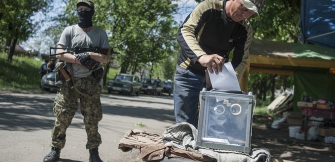 Луганские сепаратисты объявили результаты 