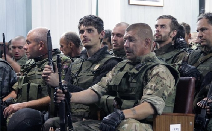 В Киев вернулся с боевого задания первый батальон Нацгвардии