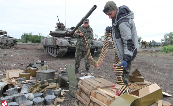 Передовая под Славянском: фото из лагеря украинских силовиков 