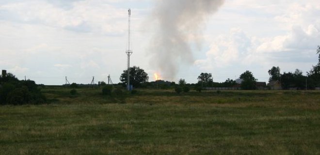 В Полтавской области взорвался газопровод: видео, фото - Фото