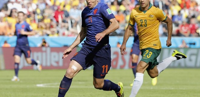 ЧМ-2014: Нидерланды вырывают победу у Австралии со счетом 3:2 - Фото