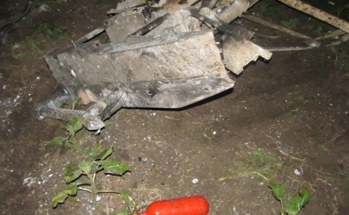 На месте падения сбитого Ми-8 нашли самописец: фото из Славянска