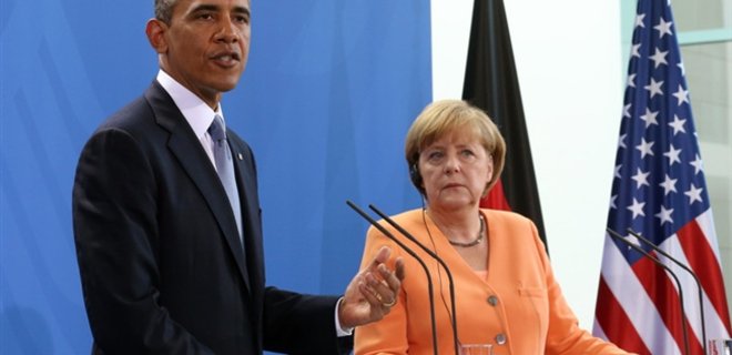 Обама и Меркель рассчитывают на вклад РФ в перемирие в Украине - Фото