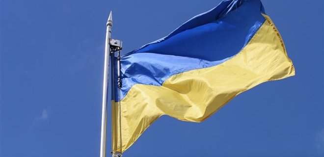 В Константиновке над управлением МВД вывесили флаг Украины - Фото