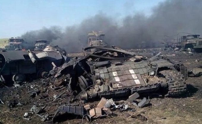 Обнародованы фото места гибели военнослужащих в Луганской области