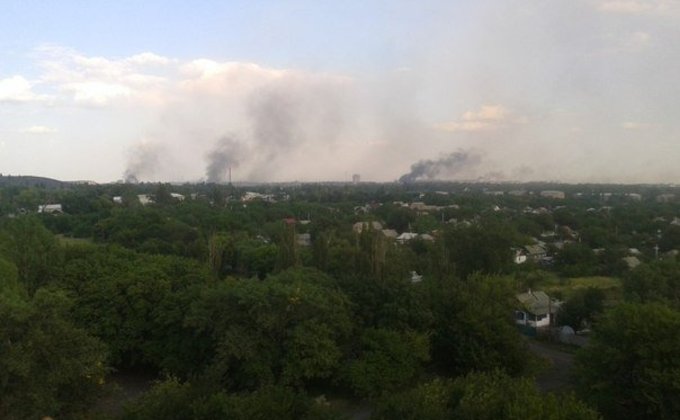 Шахтерск после обстрела террористами: фото разрушений