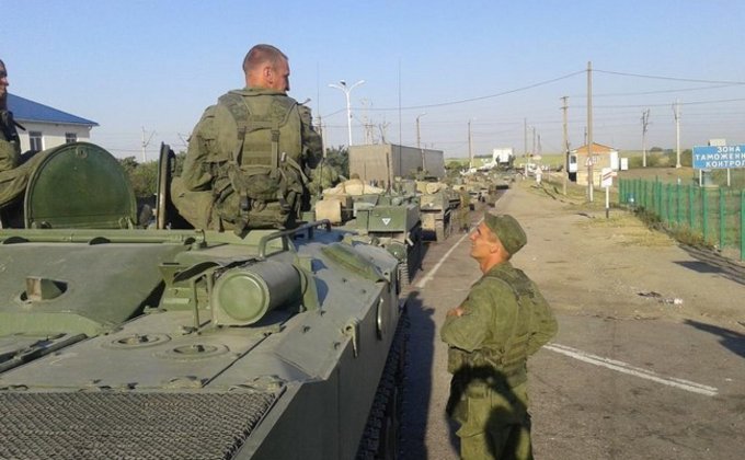 Конвой Путина разбил лагерь возле границы с Украиной: фото