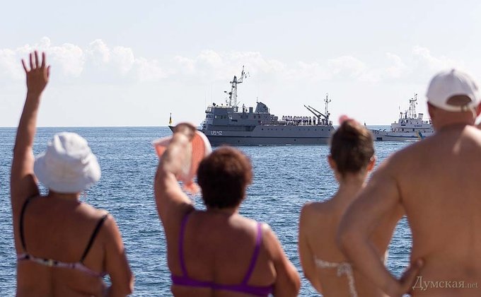 В Одессе прошла репетиция парада ВМС Украины