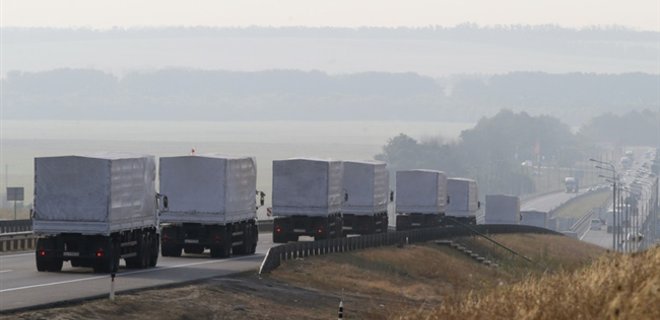 184 грузовика из конвоя Путина покинули территорию Украины - Фото