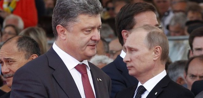Российские СМИ сообщили о телефонном разговоре Путина и Порошенко - Фото