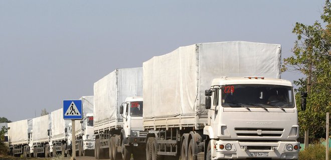 Российский конвой прибыл в Луганск  - Фото