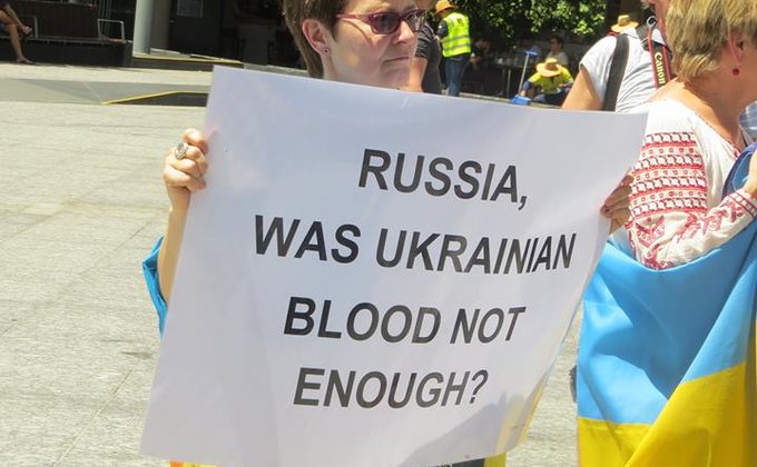В Австралии украинская диаспора призвала Путина убраться в Россию