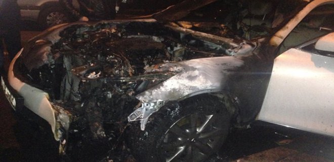 МВД установило, что авто пресс-секретаря Кличко сожгли умышленно - Фото