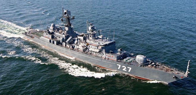 Российские военные корабли вошли в Ла-Манш  - Фото