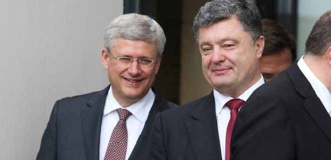 Порошенко обсудил с премьером Канады ситуацию в Донбассе - Фото