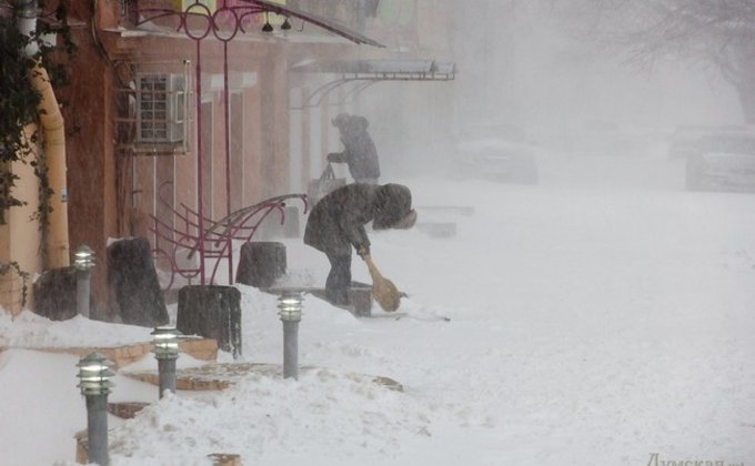 Снежная буря, парализовавшая Одессу: фото и видео