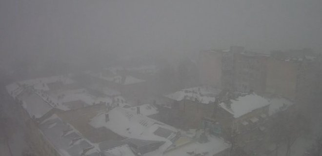 На Одессу обрушился сильный снегопад  - Фото