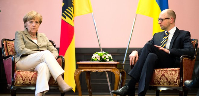 Меркель и Яценюк встретятся в четверг в Берлине  - Фото