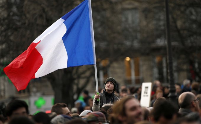 Как проходил Марш единства в Париже: фоторепортаж
