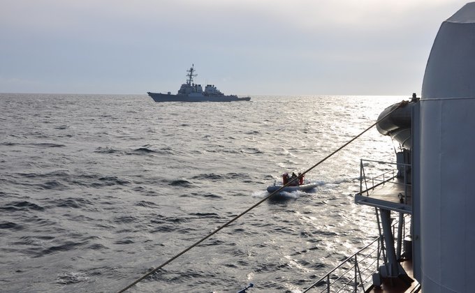ВМС Украины провели учения в Черном море с эсминцем США