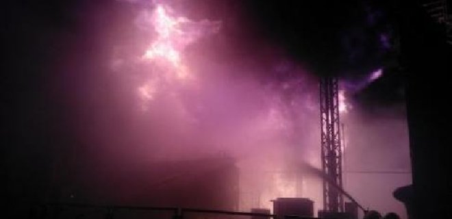 На территории Южно-Украинской АЭС произошел сильный пожар - Фото