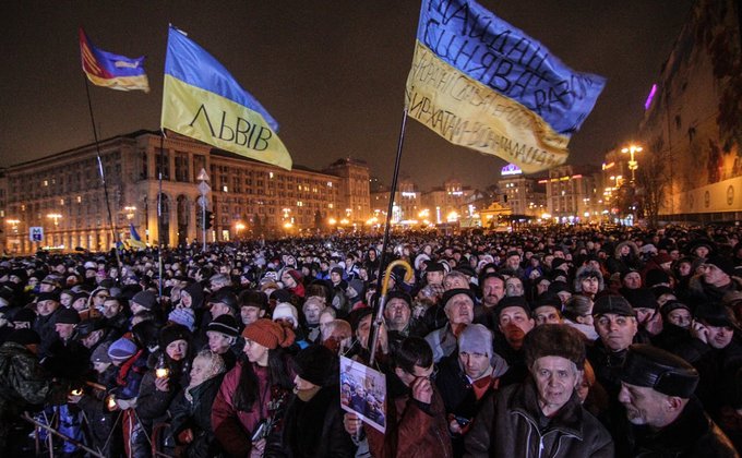 Митинг-реквием в память о Небесной сотне: фото с Майдана