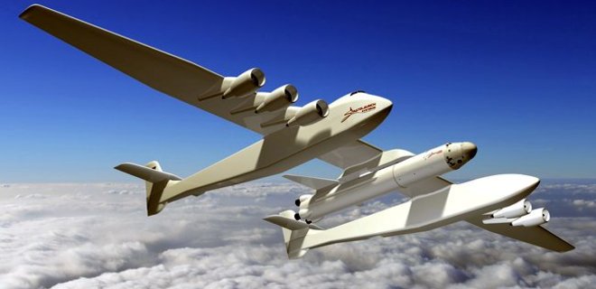 В США начато сооружение самолета с наибольшим размахом крыльев - Фото
