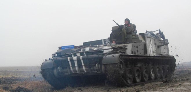 За сутки погибли 3 украинских бойцов, 9 ранены - карта АТО - Фото