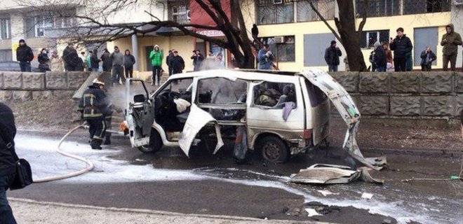 В Харькове взорвали авто командира батальона Слобожанщина - Фото