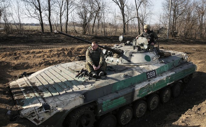 Позиции украинской армии под Донецком: фото из Курахово