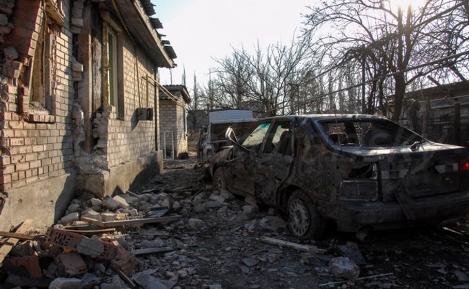 Поселок Пески под Донецком разрушен почти полностью: фото
