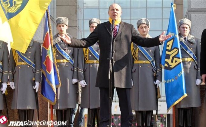 В Киеве отметили годовщину создания 1-го батальона добровольцев