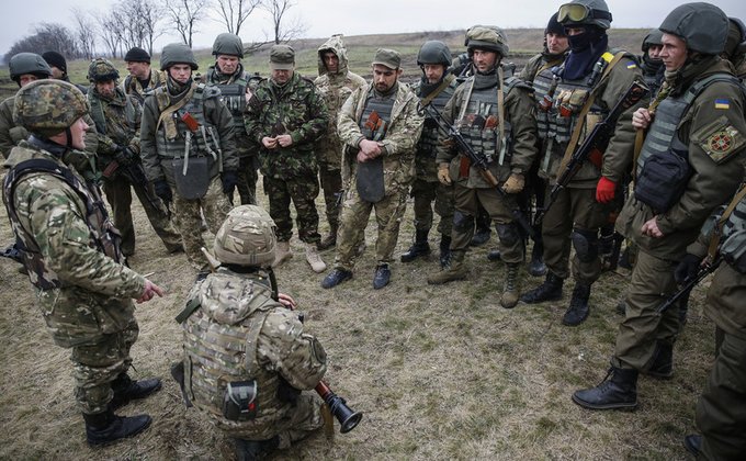 Батальон Донбасс провел учения под Мариуполем: фото стрельб 