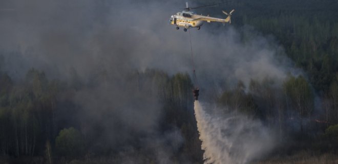 Пожар в Чернобыле: распространение огня остановлено, тушат 70 га - Фото