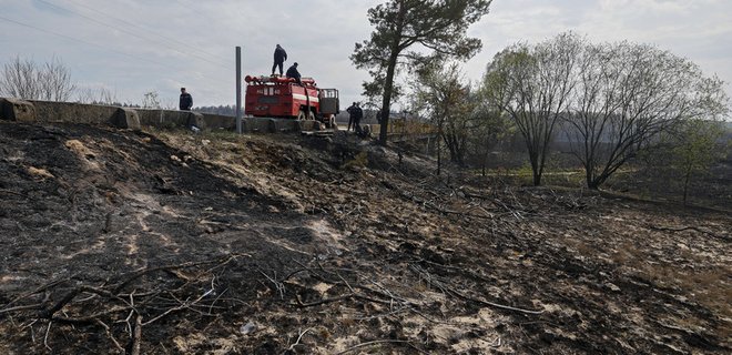 Пожар в лесах возле ЧАЭС полностью потушен - Фото