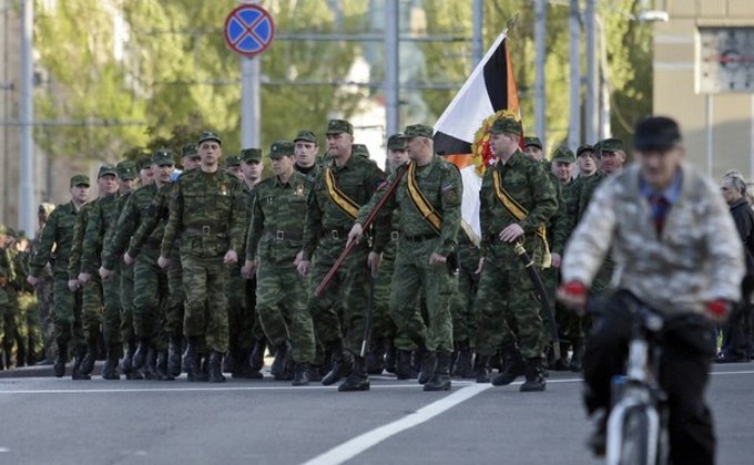 Оккупанты провели в Донецке репетицию парада на 9 мая