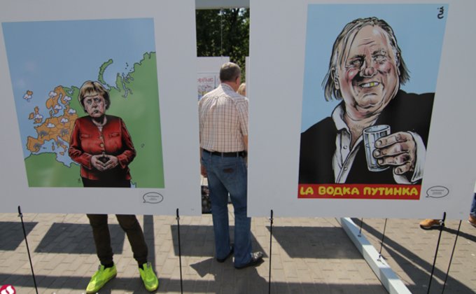 Карикатура как выражение свободы: открытие выставки в Киеве