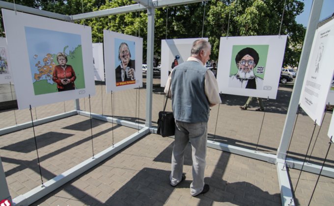 Карикатура как выражение свободы: открытие выставки в Киеве