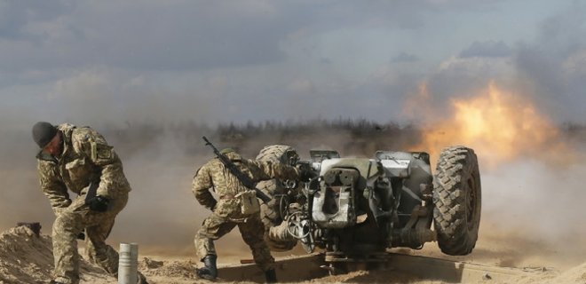 Силы АТО вынуждены применить артиллерию против боевиков - Генштаб - Фото