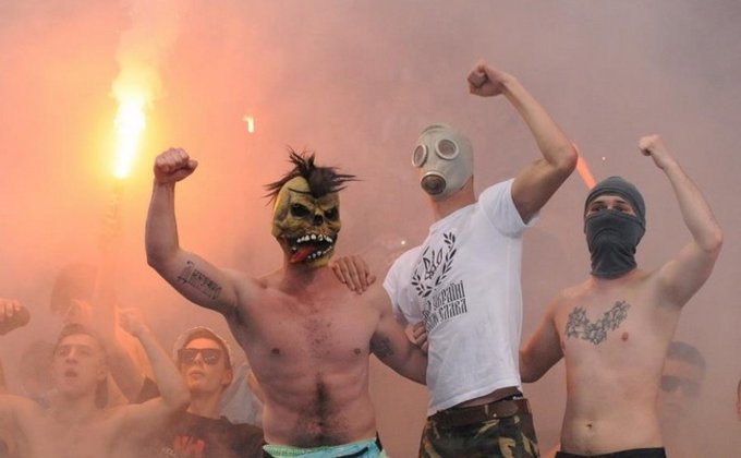 Сражение Динамо и Шахтера в Киеве на фоне беспорядков: фото