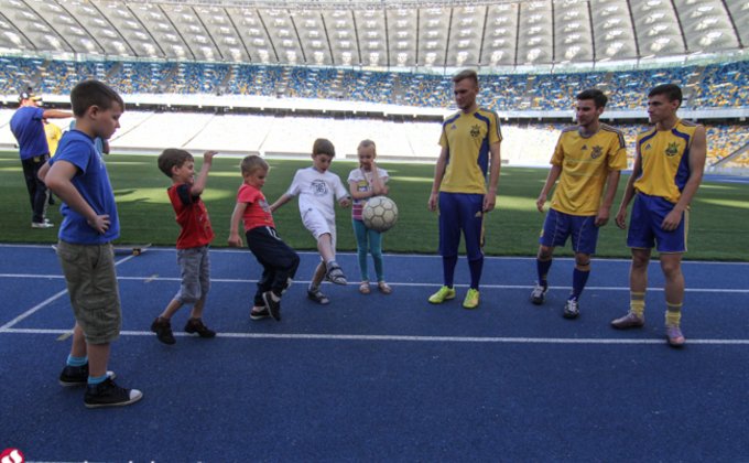 В Киеве состоялся спортивный турнир для детей из зоны АТО