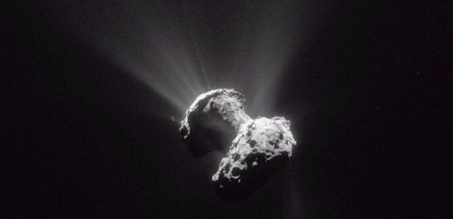Зонд Розетта заглянул внутрь кометы Чурюмова-Герасименко - Фото
