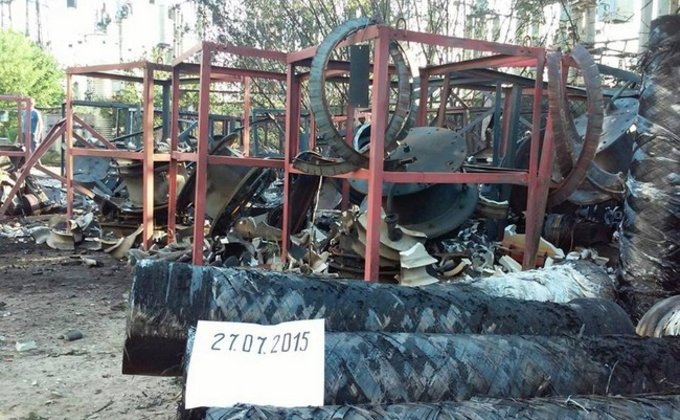 Боевики повредили критические элементы Углегорской ТЭС: фото