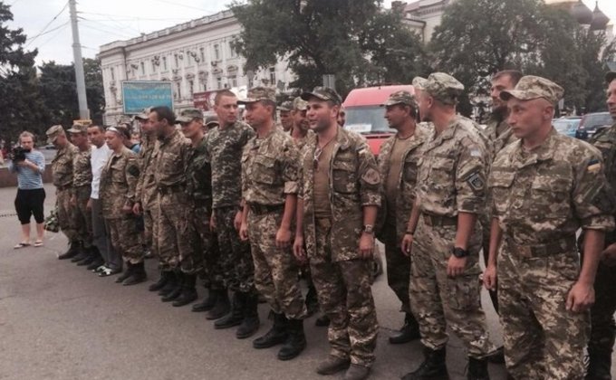 Как Одесса встречала возвращение домой бойцов 28-й бригады: фото