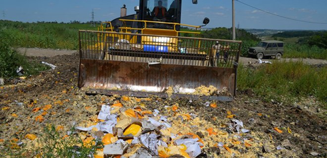 В России уже уничтожили 871 тонну санкционных продуктов - Фото