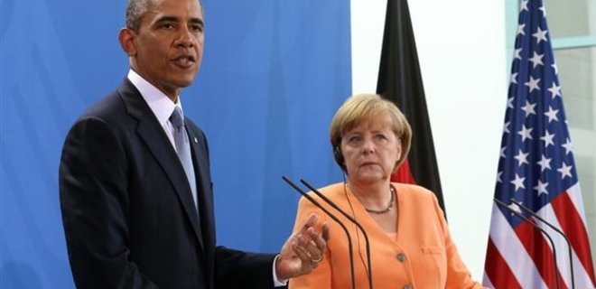 Обама отметил прогресс Украины и похвалил Меркель - Фото