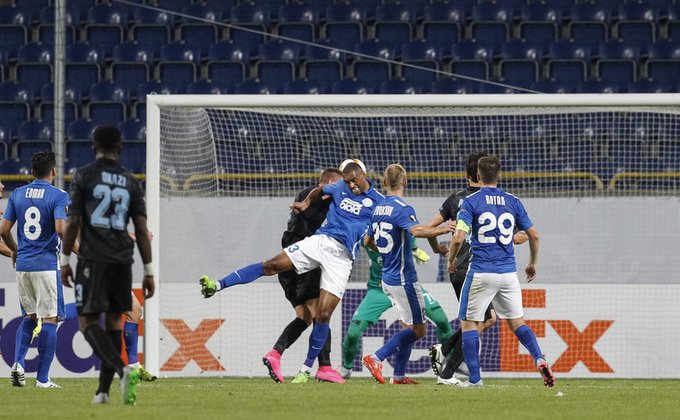 Днепр сыграл вничью с Лацио в матче Лиги Европы