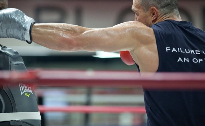 Как Кличко готовится к бою с Фьюри: фото тренировки