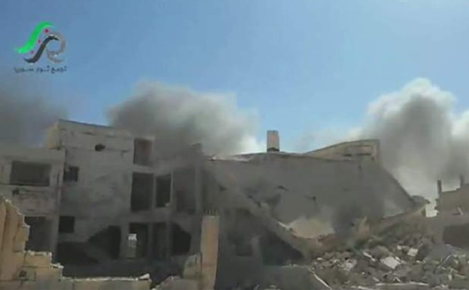 Последствия бомбардировок сирийского города Телль-Биса: фото